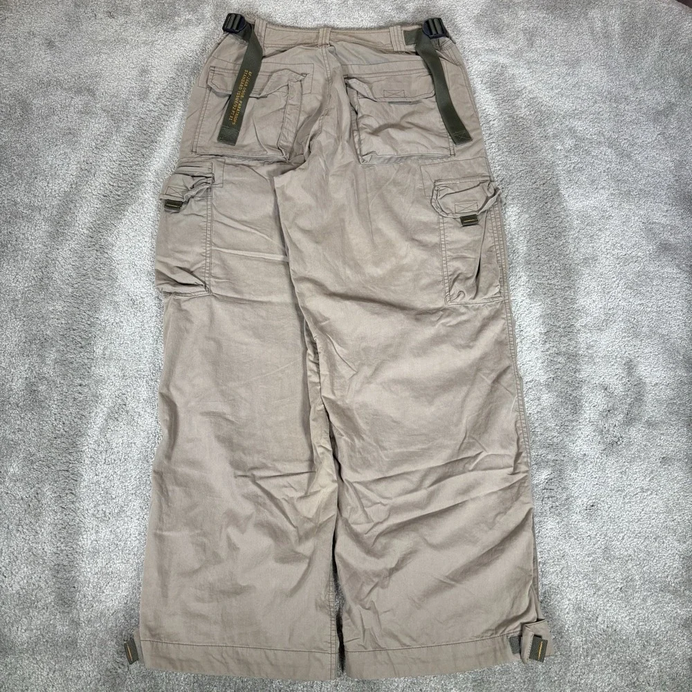 Vintage Abercrombie & Fitch Paratrooper Cargo Pants Mens M Green Belted 90s